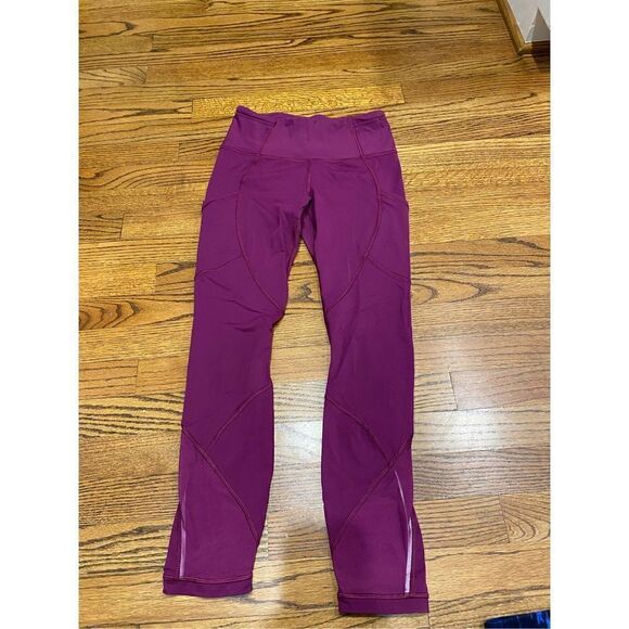 Lululemon magenta leggings size 4 - Picture 1 of 8